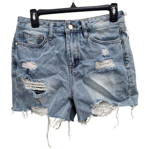 Sam Edelman The Stiletto Short High Rise Light Wash Destroyed‎ Cut Offs NWT 4/27